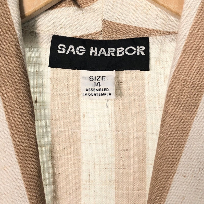 古着 SAG HARBOR ワイドストライプ テーラードジャケット | Flamingo 