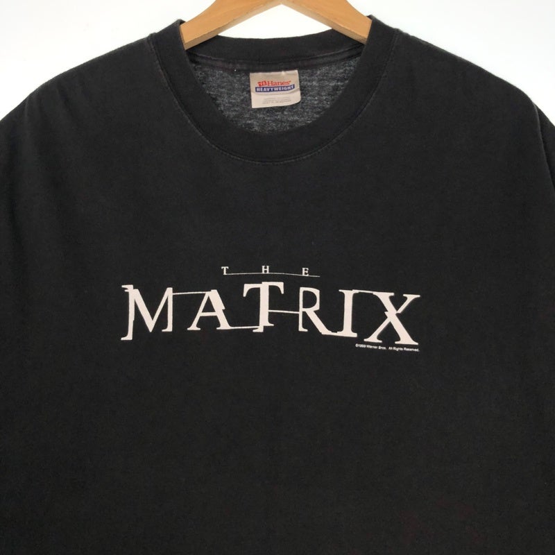The Matrix Tシャツ Hanes XL マトリックス 90s 古着 90s Hanes MATRIX ロゴプリント ムービーTシャツ | Flamingo