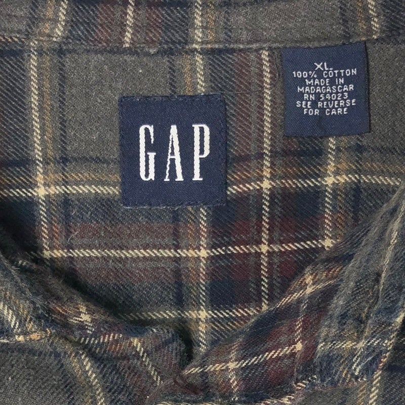 古着 GAP タータンチェック ワイドシルエット ネルシャツ | Flamingo