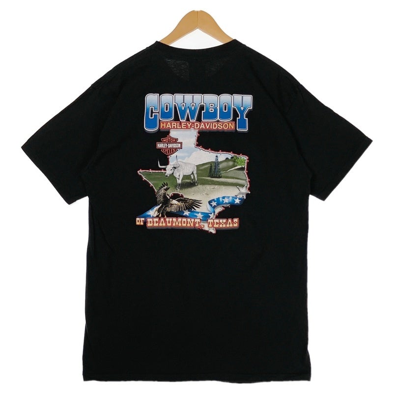 古着 USA製 HARLEY-DAVIDSON イーグルプリント Tシャツ | Flamingo