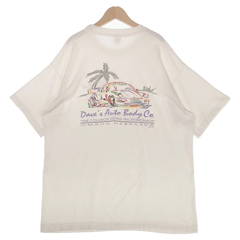 古着 90s USA製 Dave'sAutoBodyCo. 企業プリント Tシャツ | Flamingo