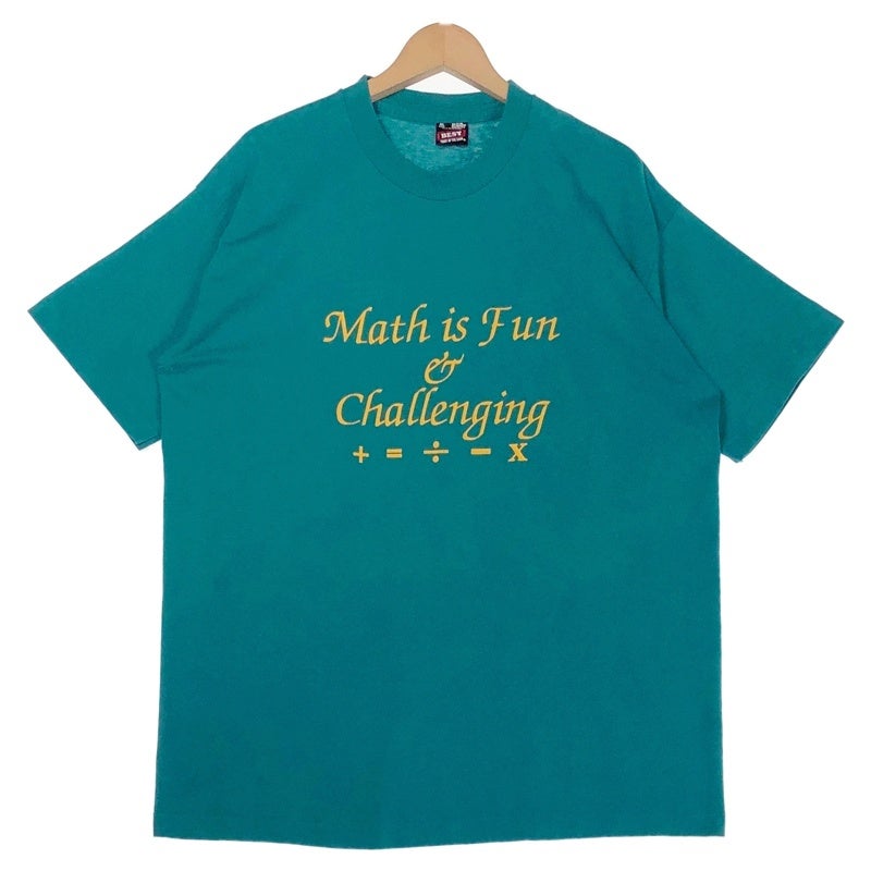 古着 90s USA製 MathisFun メッセージプリント Tシャツ | Flamingo