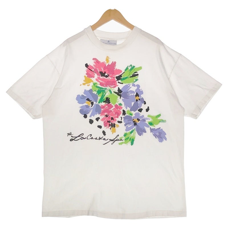 古着 90s USA製 TheLaCostaSpa リゾート プリントTシャツ | Flamingo