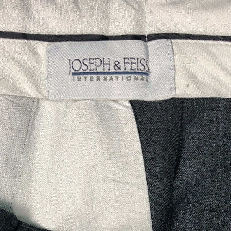 古着 JOSEPH&FEISS ブラック タック入り カスタム スラックス