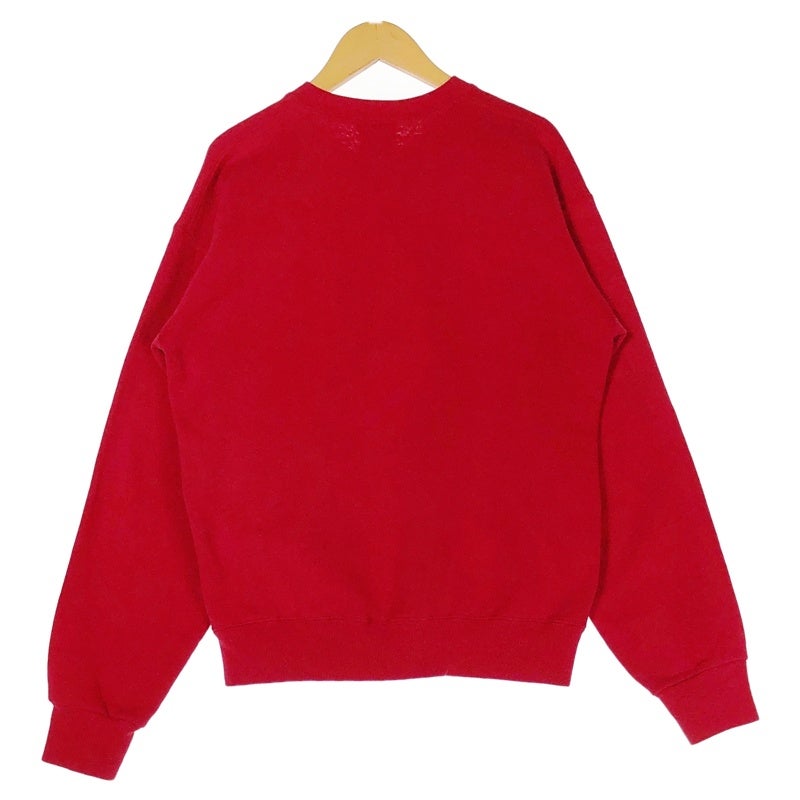 ローカルゴルフ　トレーナー　ビッグロゴ　レッド系　S/M ビッグシルエット 古着 Lee レッド HardRock 刺繍ロゴ スウェット | Flamingo Online