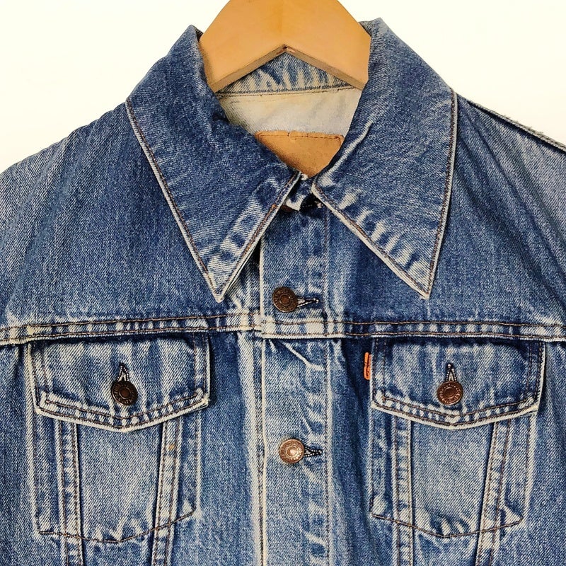 古着 80s Levi's 紺カン オレンジタブ デニムジャケット | Flamingo