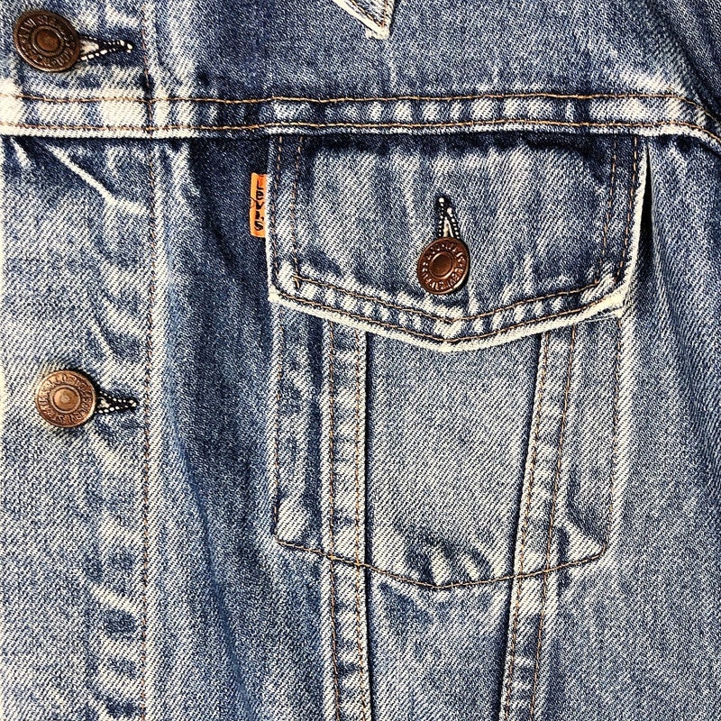 古着 80s Levi's 紺カン オレンジタブ デニムジャケット | Flamingo
