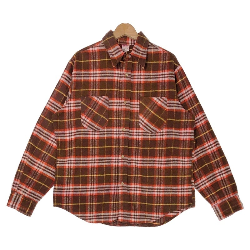 古着 70s BIGMAC vintage グッドカラー チェック ヘビーネルシャツ