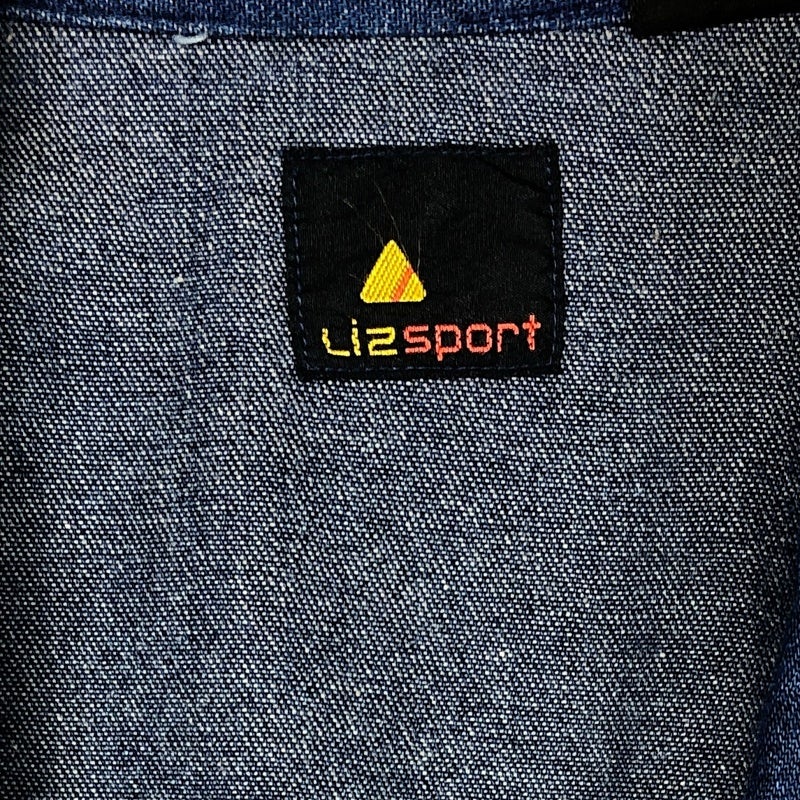 古着 Lizsport 刺繍ロゴ デニム テーラードジャケット | Flamingo